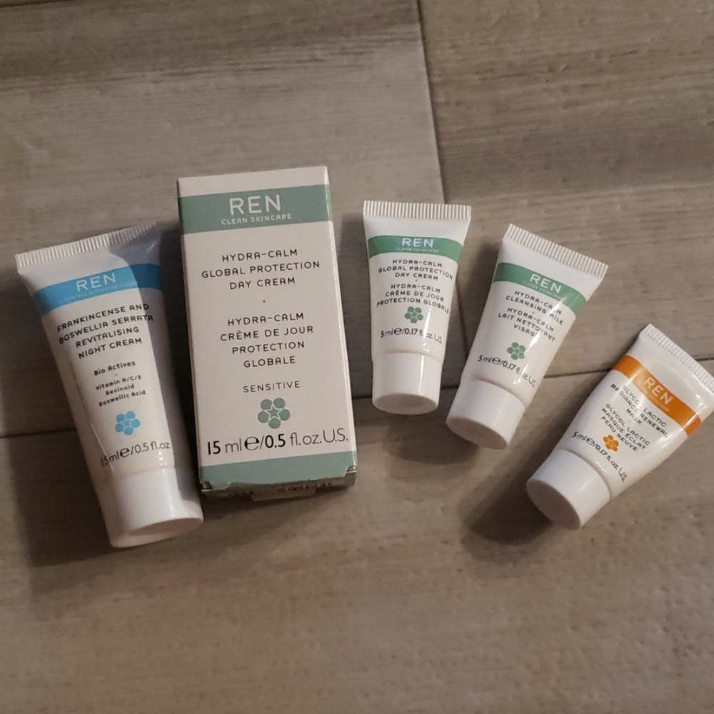 Ren natural clean anti aging skincare lot